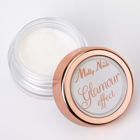 Molly Nails Pyłek Glamour Effect Nr 5 – perłowy połysk, 1 g + pacynka