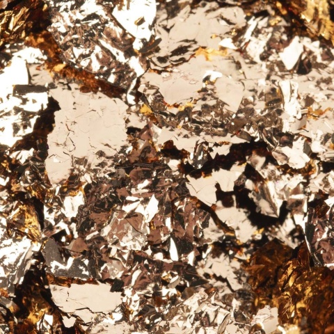 Pyłek do paznokci metaliczny MollyLac Płatki Alu Nr 11 Złoty 0,2 g