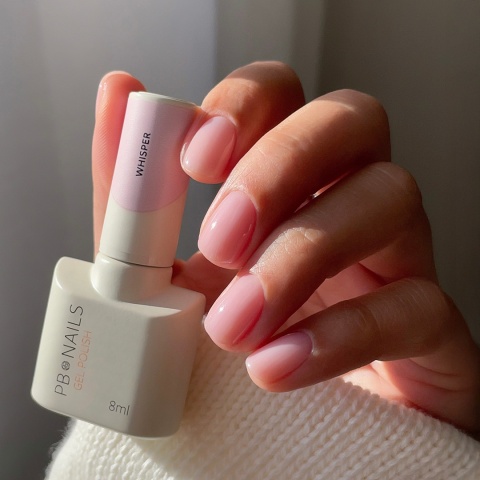 PB NAILS lakier hybrydowy Whisper 8 ml – chłodny róż mleczny
