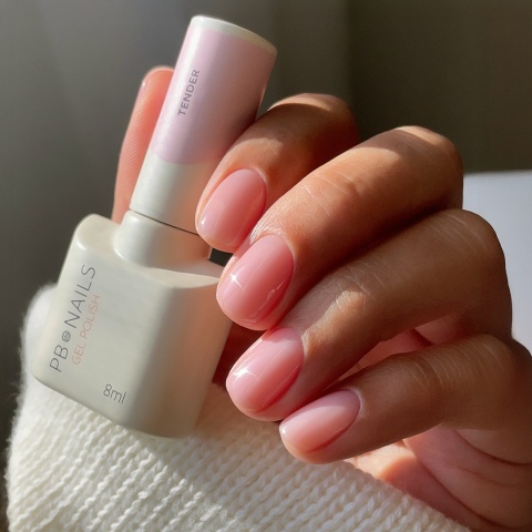 PB NAILS lakier hybrydowy Tender 8 ml – ciepły róż półtransparentny
