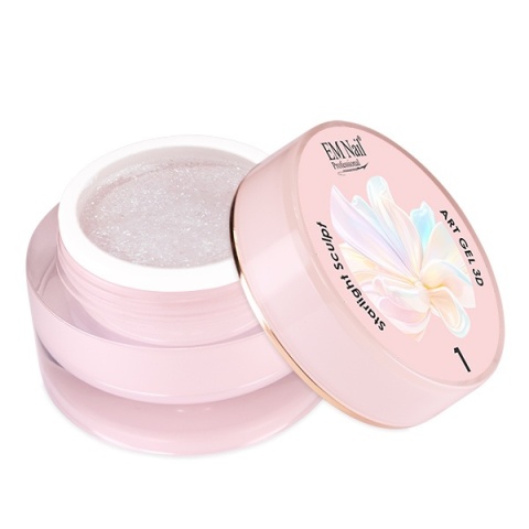 EM NAIL Art Gel 3D Starlight Sculpt 1 – żel do zdobień 3D z drobinkami