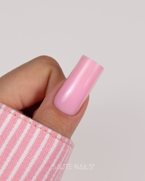 Saute Nails Żel budujący Easy Levelling PRO Cotton Pink 30g – mleczno-różowy cukierkowy