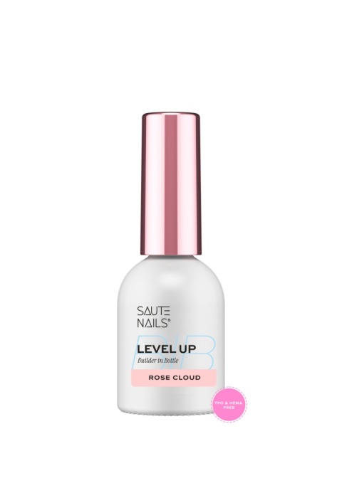 Saute Nails BiB Level UP Rose Cloud 8ml – żel budujący w butelce mleczny róż