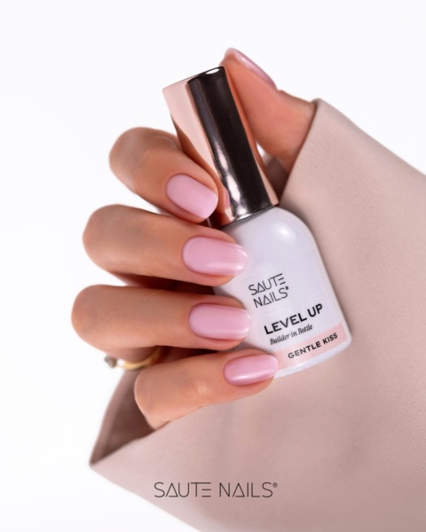 Saute Nails BiB Level UP Gentle Kiss 8ml – mleczny róż