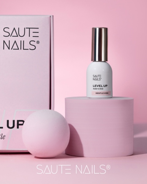 Saute Nails BiB Level UP Gentle Kiss 8ml – mleczny róż