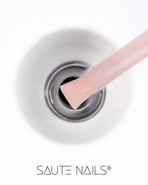 Saute Nails BiB Level UP Beige Aura 8ml – żel budujący w butelce mleczny beż
