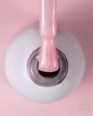Saute Nails Express Base Pearl Peony 8ml – różowo-fioletowa baza z perłową poświatą TPO & HEMA Free