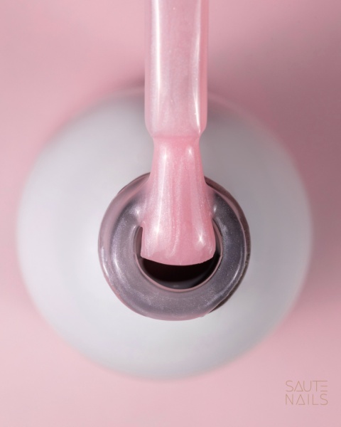 Saute Nails Express Base Pearl Peony 8ml – różowo-fioletowa baza z perłową poświatą TPO & HEMA Free