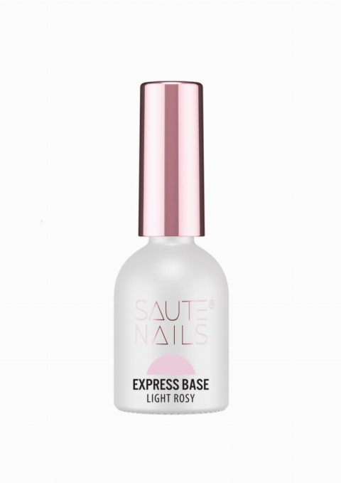 Saute Nails Express Base Light Rosy 8ml – jasnoróżowa baza TPO & HEMA Free