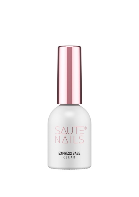 Saute Nails Express Base Clear 8ml – przezroczysta baza TPO & HEMA Free