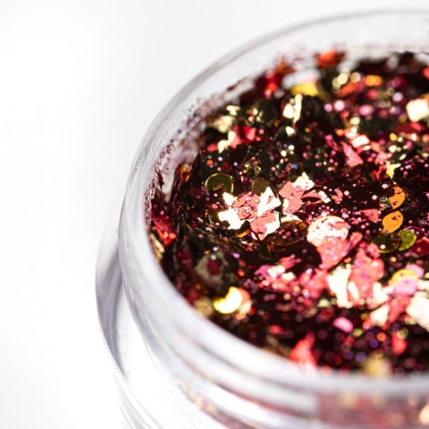 Pyłek do paznokci czerwony Princess Nails AlleLac Nr 7 ozdoba do żelu 1 g