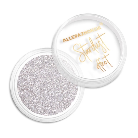 Pyłek do paznokci Stardust Allepaznokcie srebrny efekt blasku 0,3 g
