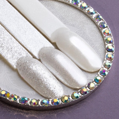 Pyłek do paznokci Stardust Allepaznokcie srebrny efekt blasku 0,3 g