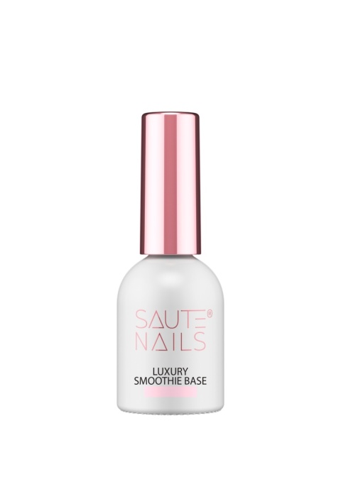 Saute Nails Baza hybrydowa Luxury Smoothie Base 8 ml – mleczno-różowa