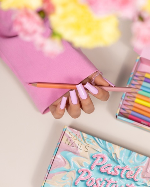 Saute Nails Lakier Hybrydowy S296 Blush Bloom – pastelowy róż