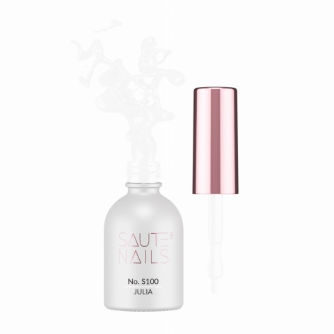Saute Nails Lakier hybrydowy S100 Julia – klasyczna biel 8 ml