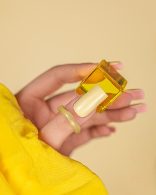 Saute Nails Lakier hybrydowy S298 Sunny Glow – pastelowa słoneczna żółć
