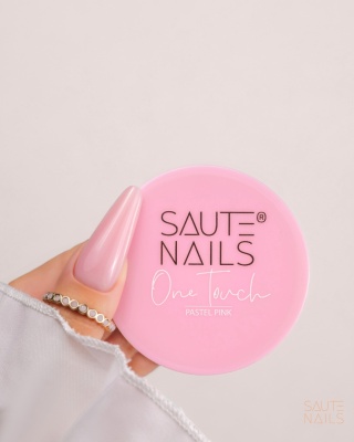 Saute Nails Żel budujący One Touch Pastel Pink 30g – pastelowy róż