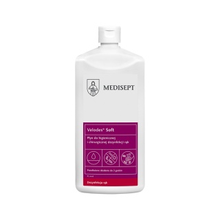 Velodes Soft 500 ml – płyn do higienicznej i chirurgicznej dezynfekcji rąk Medisept