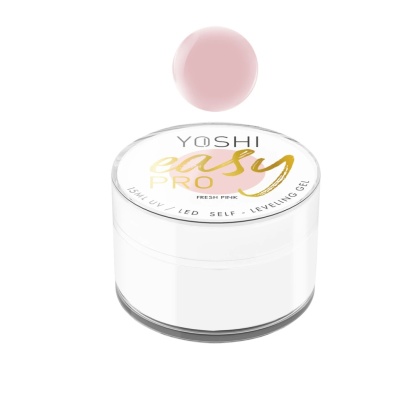 YOSHI Żel Easy PRO Gel UV/LED FRESH PINK 15 ml EP005 – Samopoziomujący TPO-FREE