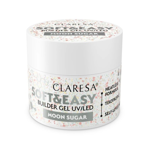CLARESA Żel budujący Soft&Easy Moon Sugar 45 g biel