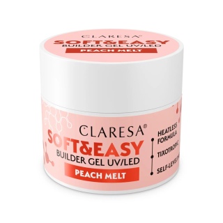 CLARESA Żel budujący Soft&Easy Peach Melt 45 g brzoskwinia
