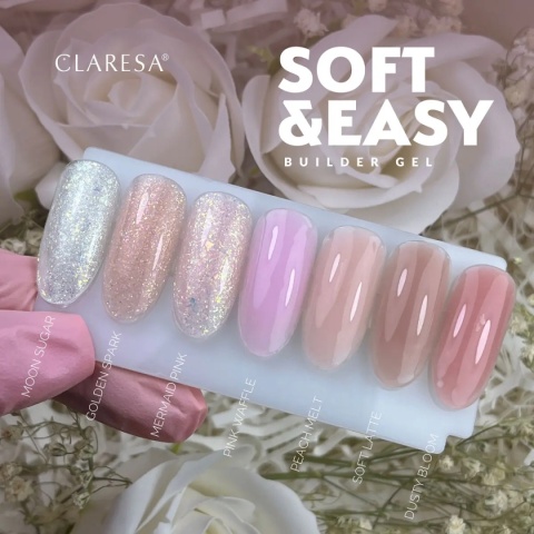 CLARESA Żel budujący Soft&Easy Peach Melt 45 g brzoskwinia