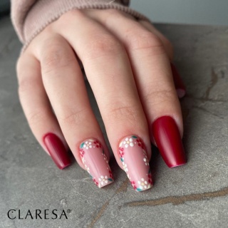 Claresa Red 427 5 g – malinowa czerwień lakier hybrydowy