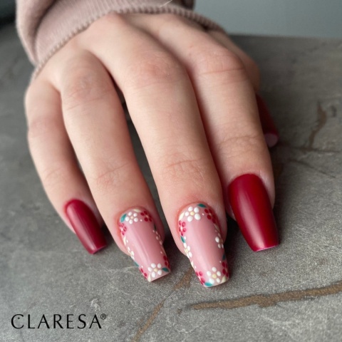 Claresa Red 427 5 g – malinowa czerwień lakier hybrydowy