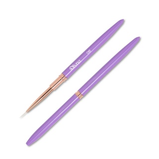 DIVNA Pędzel 06 cienki liner 12–13 mm do zdobień i french