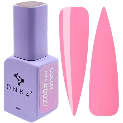 DNKa Lakier Hybrydowy Color #0027 malinowy róż 12 ml – intensywny odcień