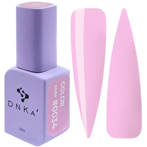DNKa Lakier Hybrydowy Color #0034 róż brudny 12 ml – elegancki odcień