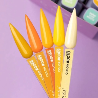 DNKa Lakier Hybrydowy Color #0070 masełkowy żółty 12 ml – pastelowy butter yellow