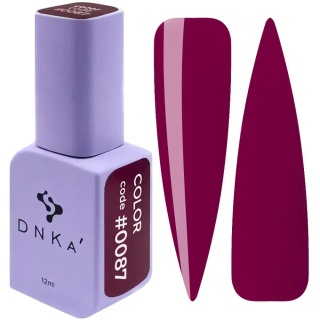 DNKa Lakier Hybrydowy Color #0087 malinowy róż 12 ml – głęboki elegancki odcień
