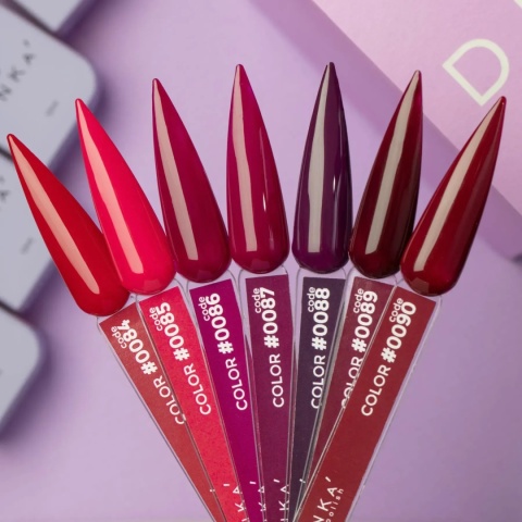 DNKa Lakier Hybrydowy Color #0087 malinowy róż 12 ml – głęboki elegancki odcień
