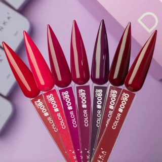 DNKa Lakier Hybrydowy Color #0088 malinowo-fioletowy 12 ml – elegancki berry odcień