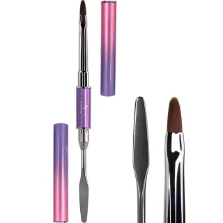 DNKa Polygel Brush #0004 – dwustronny pędzel do akrylożelu