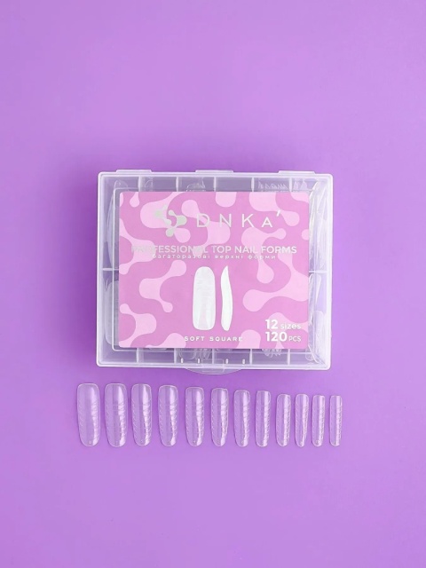 DNKa Top Nail Forms Soft Square 120 szt – formy górne do paznokci soft square