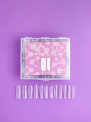 DNKa Top Nail Forms Square 120 szt – formy górne do paznokci kwadrat
