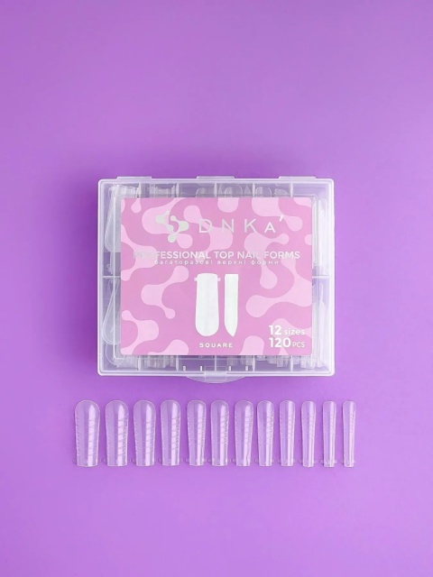 DNKa Top Nail Forms Square 120 szt – formy górne do paznokci kwadrat