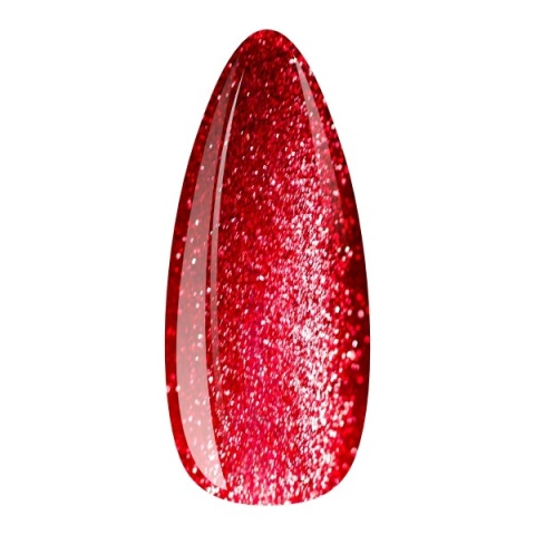 EM Nail Cat Eye 7D 25 Gala Flare intensywna czerwień