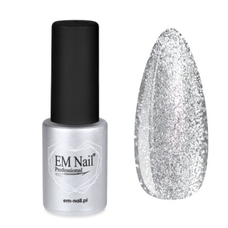 EM Nail Cat Eye 7D 28 Iconic Shine srebrny