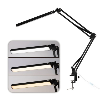 Lampka kosmetyczna biurkowa do manicure 13W czarna MT-328