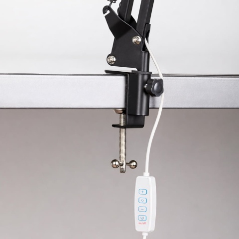 Lampka kosmetyczna biurkowa do manicure 13W czarna MT-328