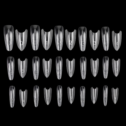 Molly Nails Dual Forms podwójne formy W557 owal 240 szt