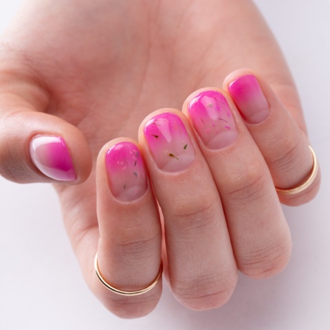 Molly Nails Flowers Nails 150 lakier hybrydowy 8g HEMA Free,suszone kwiatki