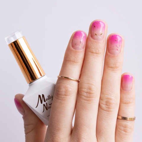 Molly Nails Flowers Nails 150 lakier hybrydowy 8g HEMA Free,suszone kwiatki