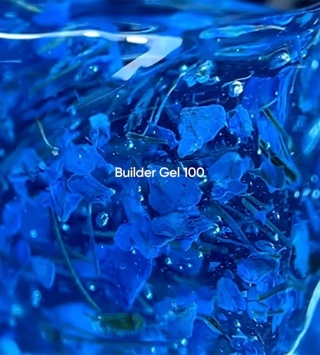 NAILSOFTHEDAY Builder Gel 100 niebieski z kwiatami 15ml