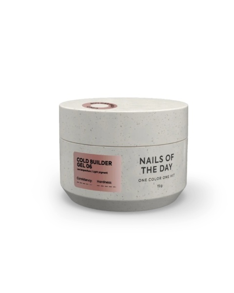 NAILSOFTHEDAY Cold Builder Gel 06 ciemny beż róż 15ml