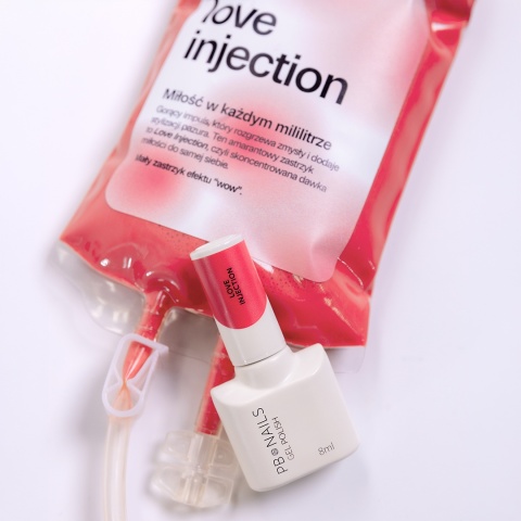PB Nails Lakier hybrydowy Love Injection 8 ml amarantowy